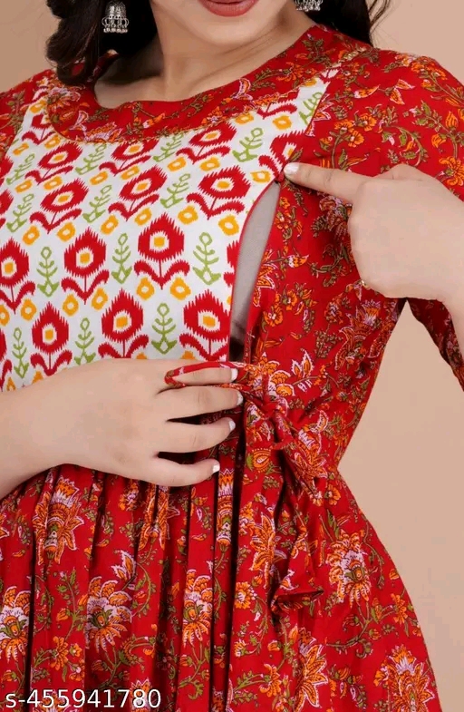 Floral Maternity & Feeding Gown
